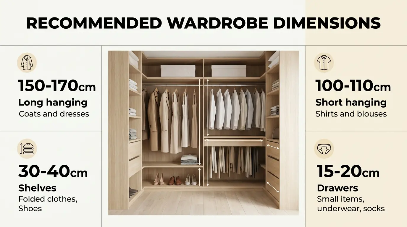 Infographic showing recommended … 202608181647