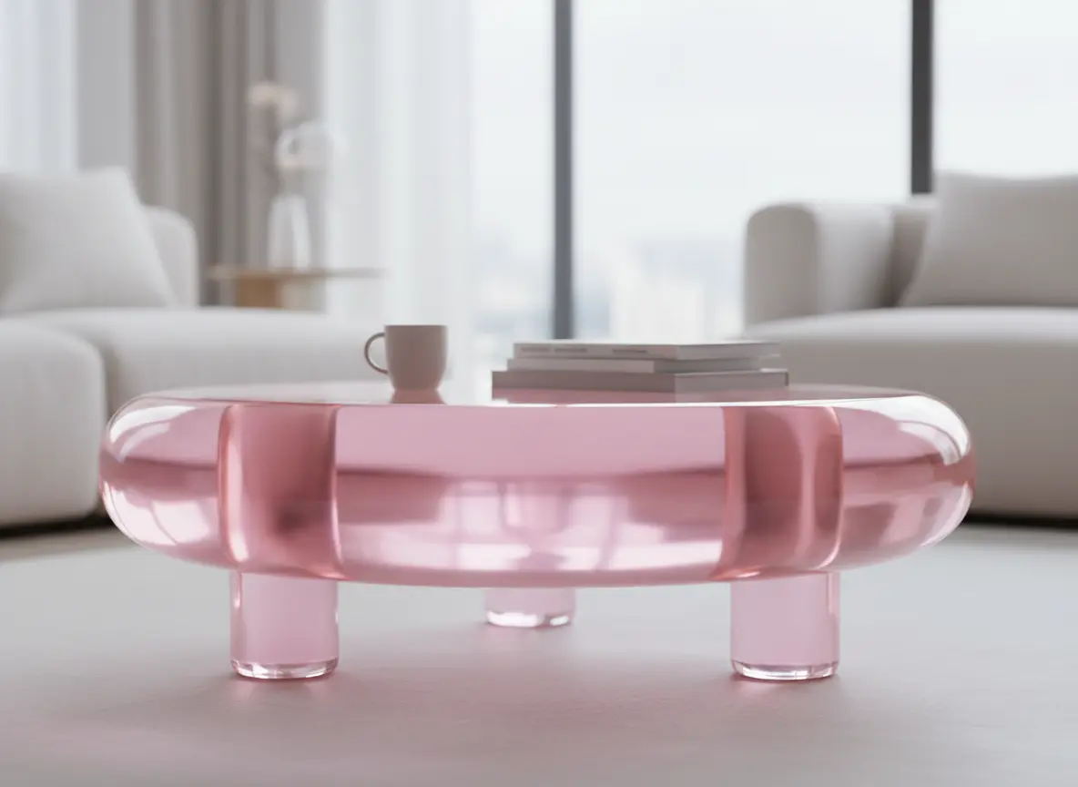 Pink Jelly Coffee Table