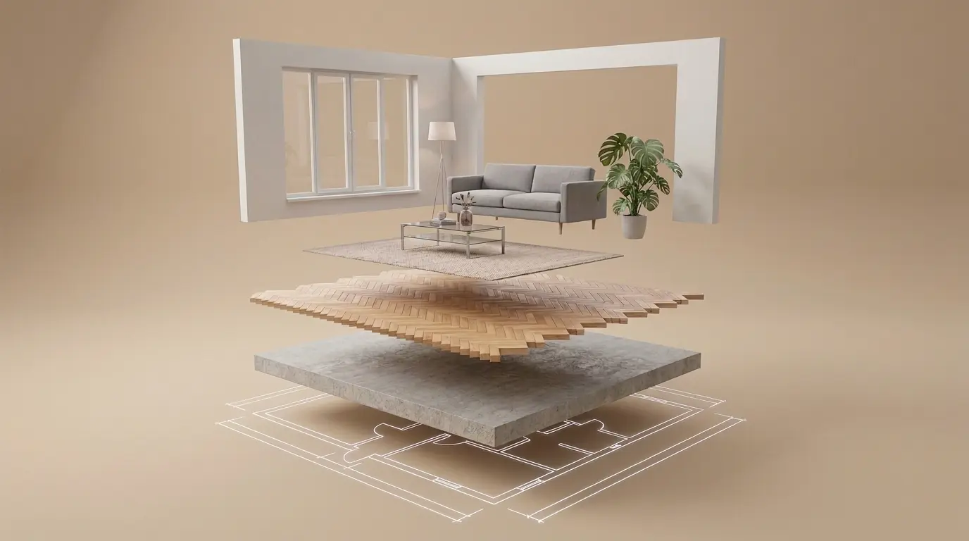 Room furnished with brand products