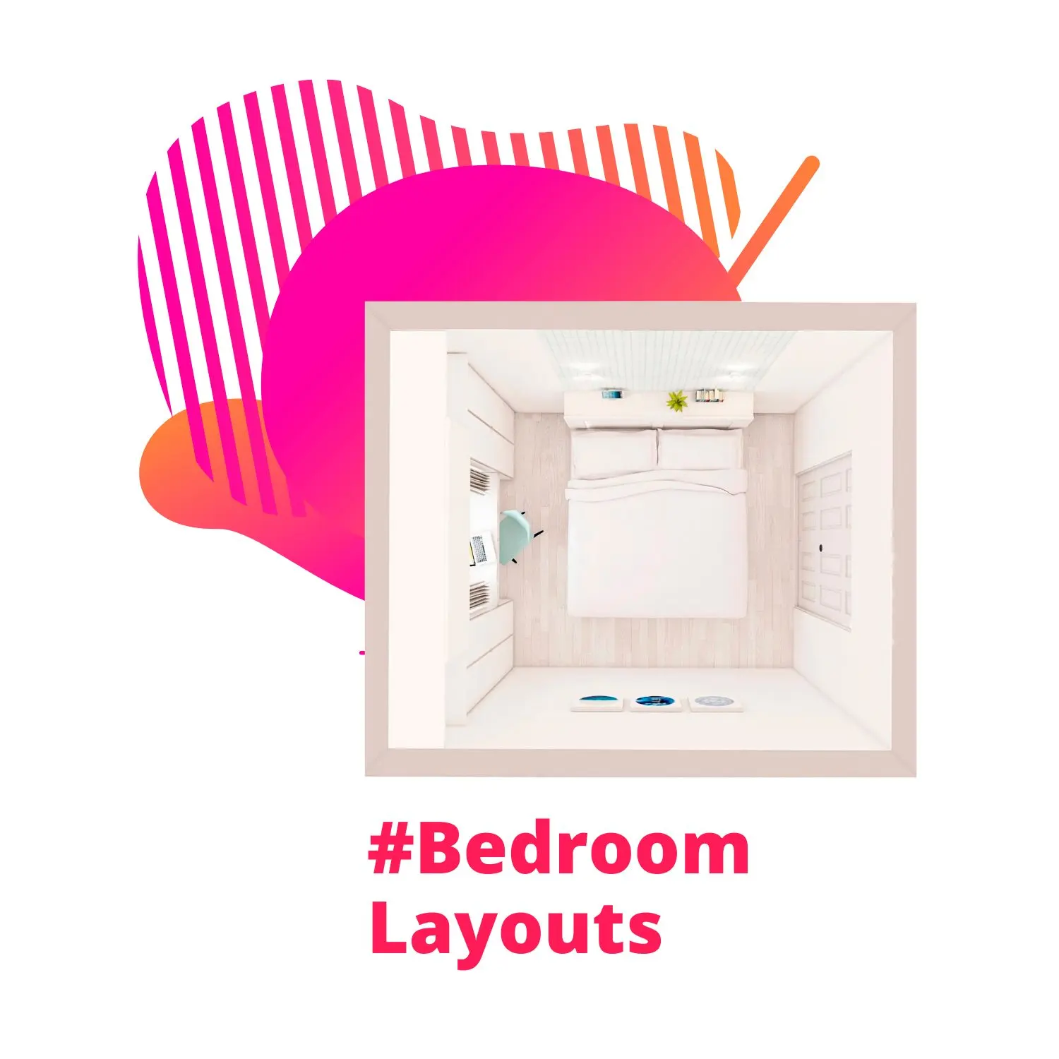 Small Bedroom Layout: 4 Ideas for a Bed, Storage and a Desk